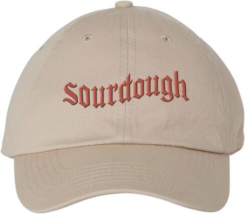 TeesAndTankYou Sourdough Embroidered Baseball Cap Adjustable Cotton Dad Hat in Saudi Arabia