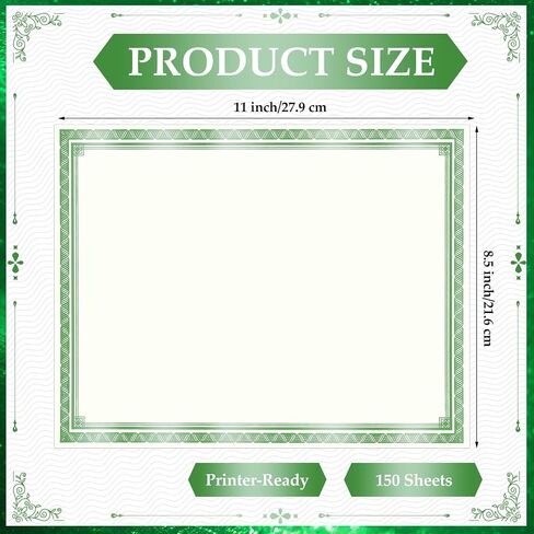 150 ورقة ورقة جائزة الفوهة الفارغة ورقة 8.5 × 11 للطباعة ، شهادات جائزة الحدود الذهبية لدبلوم التخرج ، الإنجاز ، جوائز المشاركة ، ورق وثيقة البطاقات in Saudi Arabia