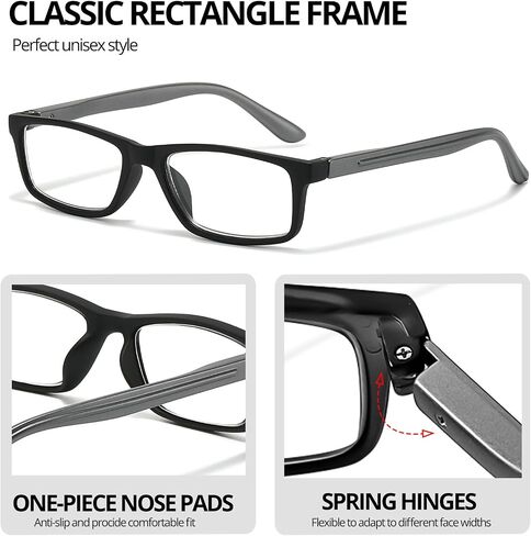 Photochromic Reading Glasses Sunglasses for Women Men, UV Protection & Lightweight & Flexible Spring Hinge RG2321 in Kuwait