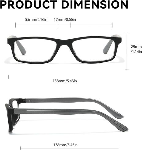 Photochromic Reading Glasses Sunglasses for Women Men, UV Protection & Lightweight & Flexible Spring Hinge RG2321 in Kuwait