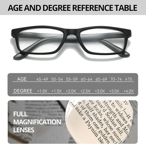 Photochromic Reading Glasses Sunglasses for Women Men, UV Protection & Lightweight & Flexible Spring Hinge RG2321 in Kuwait