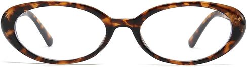 LJCZKA OVAL Blue Light Glocking Glockes for Women Men Retro Small Oval Frame Glasses Fashion Computer Gaming Eyeglasses in Saudi Arabia