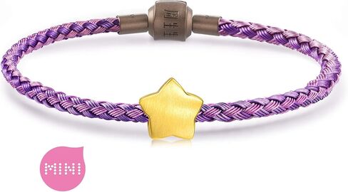 Sang Sang Sang 999 24K Solid Gold Gold Star Mini Charm Bracelet for Women 92305C in Saudi Arabia