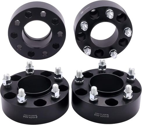 VLAOSCHI Black Forged 5x4.5 to 5x5 Hubcentric Wheel Adapters 1 Inch with 1/2" Studs Compatible with Jeep 5 Lug 5x114.3 to 5x127 for Wrangler Cherokee Liberty Comanche XJ KJ KK YJ TJ ZJ MJ - Pack of 4 in Saudi Arabia