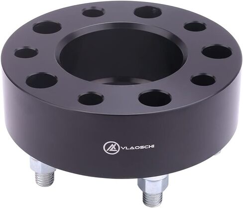 VLAOSCHI Black Forged 5x4.5 to 5x5 Hubcentric Wheel Adapters 1 Inch with 1/2" Studs Compatible with Jeep 5 Lug 5x114.3 to 5x127 for Wrangler Cherokee Liberty Comanche XJ KJ KK YJ TJ ZJ MJ - Pack of 4 in Saudi Arabia