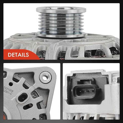 A-Premium Convalative متوافق مع Ford Contour 1998-2000 & Mercury Cougar 1999-2002 ، Mystique 1998-2000 ، 2.0L ، 12V 110A 6-Grove Plceweter ، استبدل# 8A2118200 ، 98BB10300CC in Saudi Arabia
