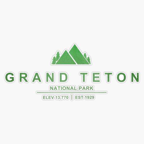 Grand Teton National Park Wyoming Sticker Sticker Sticker Vinyl Decal 5 " in Saudi Arabia