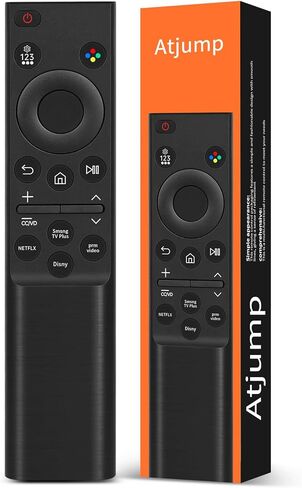 for Samsung Frame TV Remote Replacement,BN59-01391A Solar Rechargeable Voice Remote Control Compatible with Samsung 2021-2023 Smart TVs Ultra HD 4K 8K Neo QLED Crystal UHD,4 Shortcut Buttons, White in Saudi Arabia