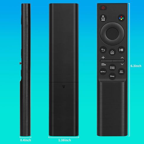 for Samsung Frame TV Remote Replacement,BN59-01391A Solar Rechargeable Voice Remote Control Compatible with Samsung 2021-2023 Smart TVs Ultra HD 4K 8K Neo QLED Crystal UHD,4 Shortcut Buttons, White in Saudi Arabia