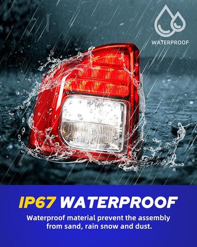 AUTOONE - For 2011 2012 2013 2014 Jeep Compass Tail Light Assembly Factory Taillights with Bulbs, Passenger Side(RH) in Saudi Arabia