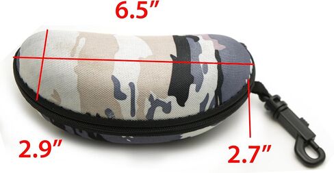 Sports Protective Hard or semi hard Shell Case for Eyeglasses and Sunglasses w/Cleaning Cloth in Kuwait