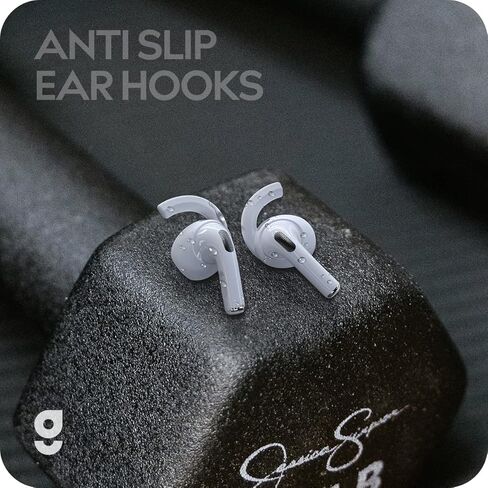 Gcioii 3 Pairs Ear Hooks Covers for AirPods 3 [Added Storage Pouch] Anti Slip Wings Ear Covers, Grip Tips Accessories Compatible with Apple AirPods 3rd Generation (Red) in Saudi Arabia