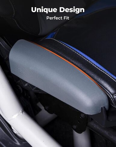 مجموعة وسادة جانبية مقعد Kemimoto متوافقة مع 2017-2025 Can-Am Maverick X3 Max و Maverick R ، PU Foam Seat Side Cushion لإكسسوارات UTV ، وسادة الراحة في حماية الفخذ (رمادي) in Kuwait