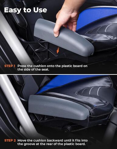 مجموعة وسادة جانبية مقعد Kemimoto متوافقة مع 2017-2025 Can-Am Maverick X3 Max و Maverick R ، PU Foam Seat Side Cushion لإكسسوارات UTV ، وسادة الراحة في حماية الفخذ (رمادي) in Kuwait