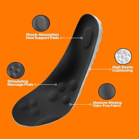 4D Cloud Asels for Men - Memory Foam Steppers Soques Soeds Soips - Trim - in Kuwait