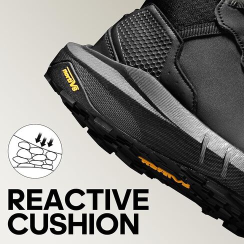 Nortiv 8 Men's Tactical Work Boots Boots Cushion Sole Lightweight Leather Combat Boots with Arch Support Non Slip Mitulecycle Boots Hydrorange in Saudi Arabia