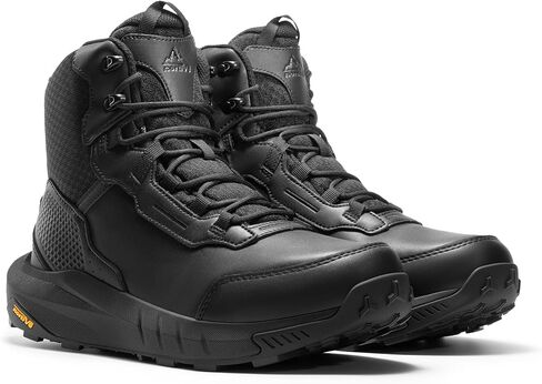 Nortiv 8 Men's Tactical Work Boots Boots Cushion Sole Lightweight Leather Combat Boots with Arch Support Non Slip Mitulecycle Boots Hydrorange in Saudi Arabia