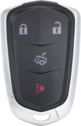 5 Buttons Replacement Key Fob Cover Shell fit for Cadillac 2014 2015 2016 2017 2018 2019 2020 2021 2022 2023 XT5 ATS CTS SRX XTS Escalade Keyless Entry Key Case(HYQ2AB, HYQ2EB) in Saudi Arabia