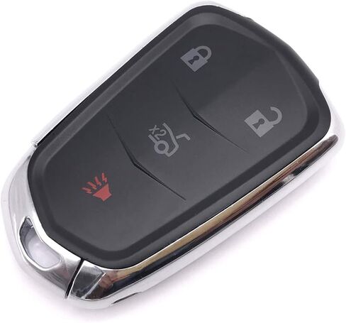 5 Buttons Replacement Key Fob Cover Shell fit for Cadillac 2014 2015 2016 2017 2018 2019 2020 2021 2022 2023 XT5 ATS CTS SRX XTS Escalade Keyless Entry Key Case(HYQ2AB, HYQ2EB) in Saudi Arabia