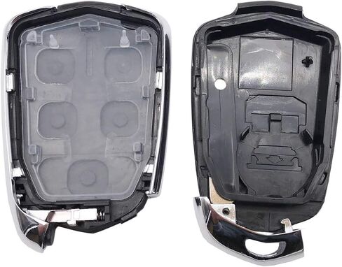 5 Buttons Replacement Key Fob Cover Shell fit for Cadillac 2014 2015 2016 2017 2018 2019 2020 2021 2022 2023 XT5 ATS CTS SRX XTS Escalade Keyless Entry Key Case(HYQ2AB, HYQ2EB) in Saudi Arabia
