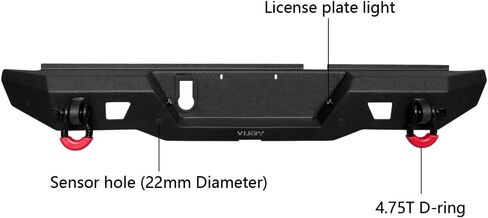 Vijay Rear Bumper Compatible with 2020-2024 Gladiator JT in Kuwait