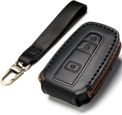 Car Key Fob Cover Case Compatible with Toyota Keyless Remote Control 2022、2021、2020、2019、2018、2017、2016 RAV4 Camry Corolla Avalon Tacoma Highlander 4Runner Tundra Prius Prado etc.（BN-Brown） in Saudi Arabia