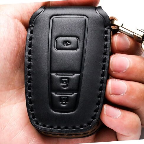 Car Key Fob Cover Case Compatible with Toyota Keyless Remote Control 2022、2021、2020、2019、2018、2017、2016 RAV4 Camry Corolla Avalon Tacoma Highlander 4Runner Tundra Prius Prado etc.（BN-Brown） in Saudi Arabia