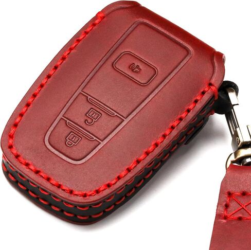 Car Key Fob Cover Case Compatible with Toyota Keyless Remote Control 2022、2021、2020、2019、2018、2017、2016 RAV4 Camry Corolla Avalon Tacoma Highlander 4Runner Tundra Prius Prado etc.（BN-Brown） in Saudi Arabia