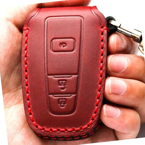 Car Key Fob Cover Case Compatible with Toyota Keyless Remote Control 2022、2021、2020、2019、2018、2017、2016 RAV4 Camry Corolla Avalon Tacoma Highlander 4Runner Tundra Prius Prado etc.（BN-Brown） in Saudi Arabia