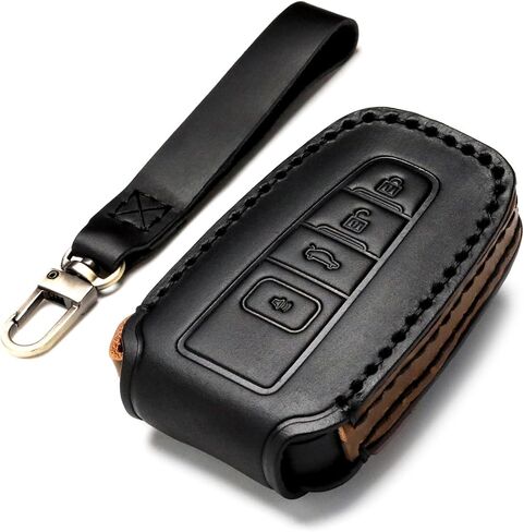 Car Key Cover Cover Case متوافق مع Toyota التحكم عن بُعد Uniber Uniber 2022、2021、2020、2019、2018、2017、2016 RAV4 Camry Corolla Avalon Tacoma Highlander 4Runner Tundra Prius Prius etc. （Bn-Brown）） in Saudi Arabia