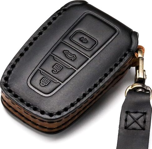 Car Key Cover Cover Case متوافق مع Toyota التحكم عن بُعد Uniber Uniber 2022、2021、2020、2019、2018、2017、2016 RAV4 Camry Corolla Avalon Tacoma Highlander 4Runner Tundra Prius Prius etc. （Bn-Brown）） in Saudi Arabia