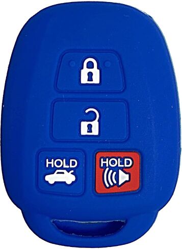 Key Fob Cover RAV4 Camry: 4 Buttons Remote Case Protector Fit for Toyota Corolla Highlander Sequoia Camry 86 Scion FRS RAV4 Camry 2012 2013 2014 2015 2016 2017 2018 2019 HYQ12BEL HYQ12BDM (Black2) in Kuwait