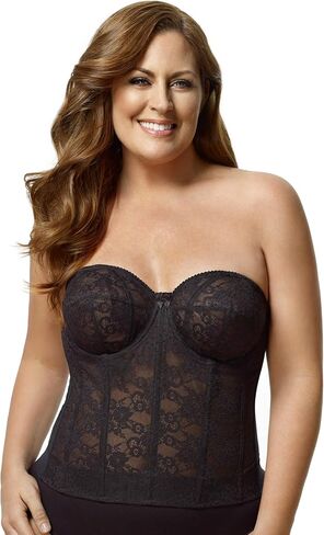 Women's 6621 Lace Strapless Longline Underwire Bra in Saudi Arabia