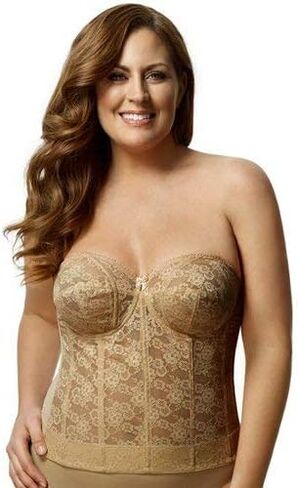 Women's 6621 Lace Strapless Longline Underwire Bra in Saudi Arabia