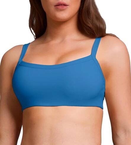 unhewee مربع الرقبة مبطنة صدرية الرياضة للنساء الأوتار القابلة للتعديل لليوغا تجريب المحصول in Kuwait