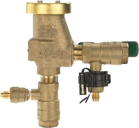 Watts 800M4FR Series 3/4" Bronze Freeze-Resistant Pressure Backflow Preventer Assembly, Quarter Turn Shutoff, Tee Handles, Freeze Sensor with SentryPlus Alert Technology in Saudi Arabia