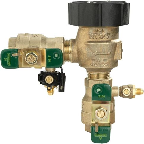 Watts 800M4FR Series 3/4" Bronze Freeze-Resistant Pressure Backflow Preventer Assembly, Quarter Turn Shutoff, Tee Handles, Freeze Sensor with SentryPlus Alert Technology in Saudi Arabia