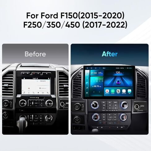 Radio Car Radio for Ford F150 2015-2021 ، F250/F350/F450 Car Stereo Update ، 10.33 "Qualcomm 8 Core مع Carplay Android Auto ، جيروسكوب على الطرق الوعرة ، DTS ، DSP ، 4G LTE ، 5G WIFI SWC in Kuwait