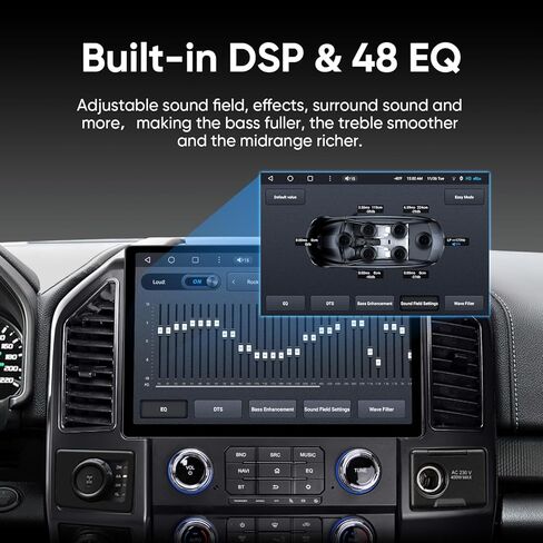 Radio Car Radio for Ford F150 2015-2021 ، F250/F350/F450 Car Stereo Update ، 10.33 "Qualcomm 8 Core مع Carplay Android Auto ، جيروسكوب على الطرق الوعرة ، DTS ، DSP ، 4G LTE ، 5G WIFI SWC in Kuwait