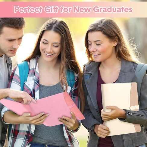 مجلد Eersida 2 PCS Padfolio Portfolio 3 Ring Binder Business Portfolio Padfolio الجلود مع مقابلة مقابلة/مؤتمر مقابلة مؤتمر للنساء/الرجال (Black ، Brown) in Kuwait