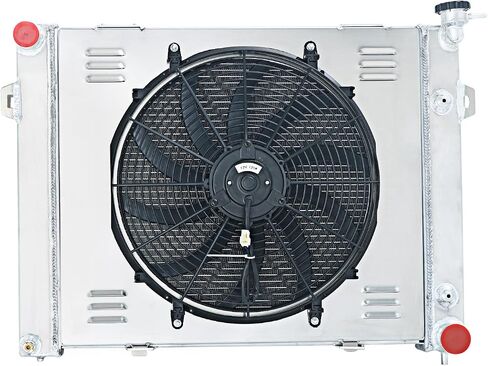 ALLOYWORKS 3 Row All Aluminum Radiator + Shroud Fan + Relay For 1993-1997 Jep Grand Cherokee/Grand Wagoneer 5.2L V8 Engine in Saudi Arabia