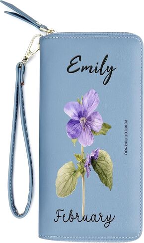 حامل بطاقة الائتمان من Badiya Womens محفظة RFLD يمنع جلود جلدية حول محافظ المعصم السعة الكبيرة in Kuwait