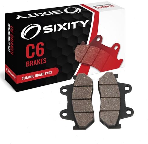 Sixity C6 Front Ceramic Brake Pads compatible with Honda CB650 1982 Complete Set in Saudi Arabia