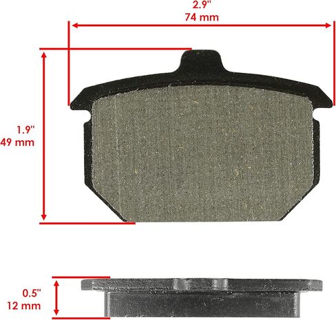 Caltric Front Rear Brake Pads Compatible with Harley Davidson Fxrs 1340 Fxrs-1340 Low Glide 1982 1983 1984 Front Rear Pads in Saudi Arabia