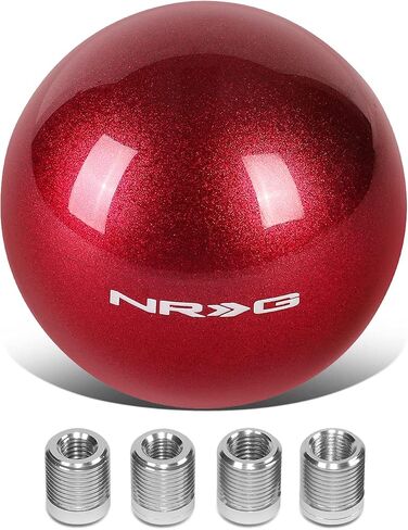 NRG Innovations NRG-SK-350FH Shift Knob Round Round Ball Stick Shifter مقبض مقبض البليت المعدني لـ M10 X 1.25 ، M10 X 1.5 ، M12 X 1.25 ، M12 X 1.5 نمط الخيط in Saudi Arabia