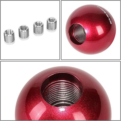NRG Innovations NRG-SK-350FH Shift Knob Round Round Ball Stick Shifter مقبض مقبض البليت المعدني لـ M10 X 1.25 ، M10 X 1.5 ، M12 X 1.25 ، M12 X 1.5 نمط الخيط in Saudi Arabia