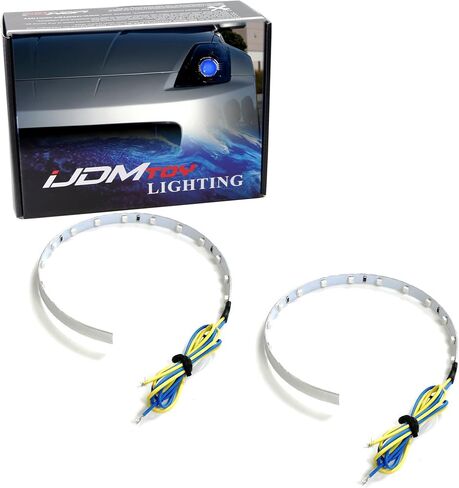 iJDMTOY Brilliant Red 15-SMD LED Accent Ambient Lighting Kit Compatible with Car Motorcycle Projector Lens Demon Eye Retrofit in Saudi Arabia