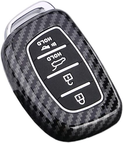 ABS ABS Carbon Pattern Pattern Pattern Cover مع أزرار السيليكون تناسب 2015 Hyundai Sonata Tucson Elantra Santa Fe in Kuwait