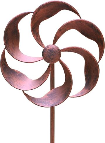 360 Degrees Metal Swivel Classical Wind Spinner Willow Leaves for Patio Lawn Outdoor Yard Lawn Garden in Kuwait