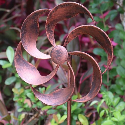 360 Degrees Metal Swivel Classical Wind Spinner Willow Leaves for Patio Lawn Outdoor Yard Lawn Garden in Kuwait